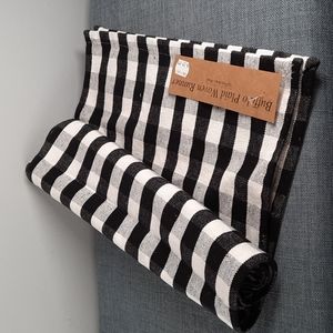 Black White Buffalo Check Table Runner Kitchen Island Countertop Coffee Side 4'